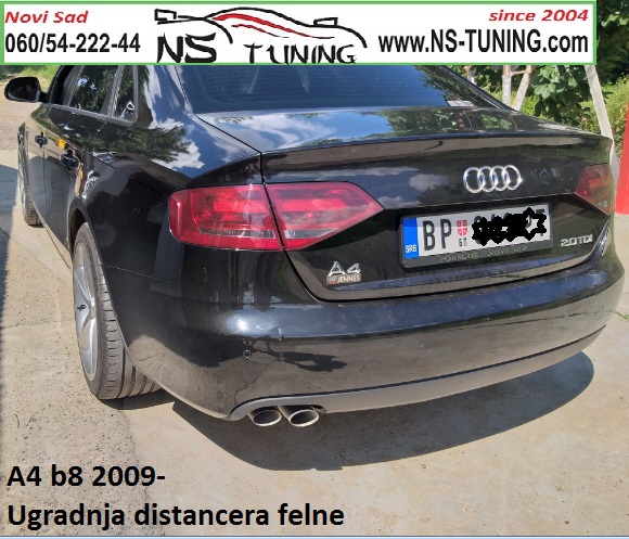 audi a4 b8 2010 ugradnja prodaja distancera felne 5x112 66.5 20mm  novi sad tuning ns
